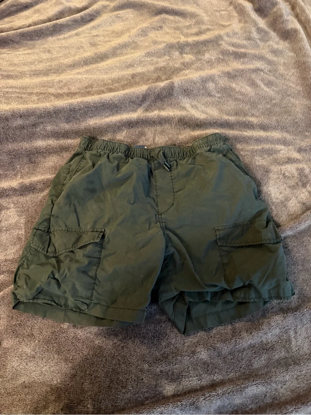 Grey Old Navy Boys Large Relaxed Cargo Shorts